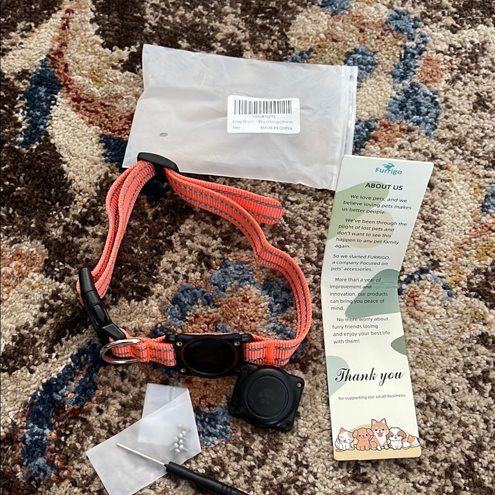 Orange and Black Pet Collar